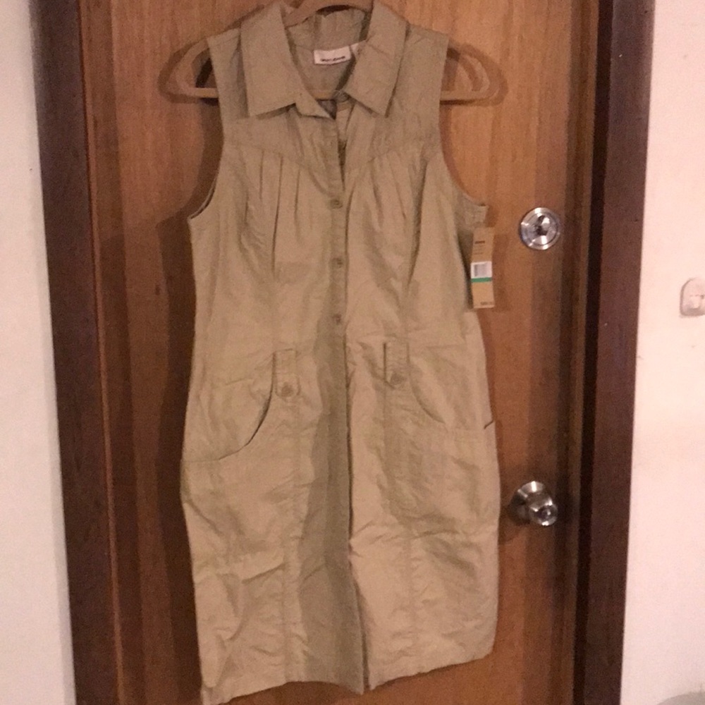Khaki DKNY Dress